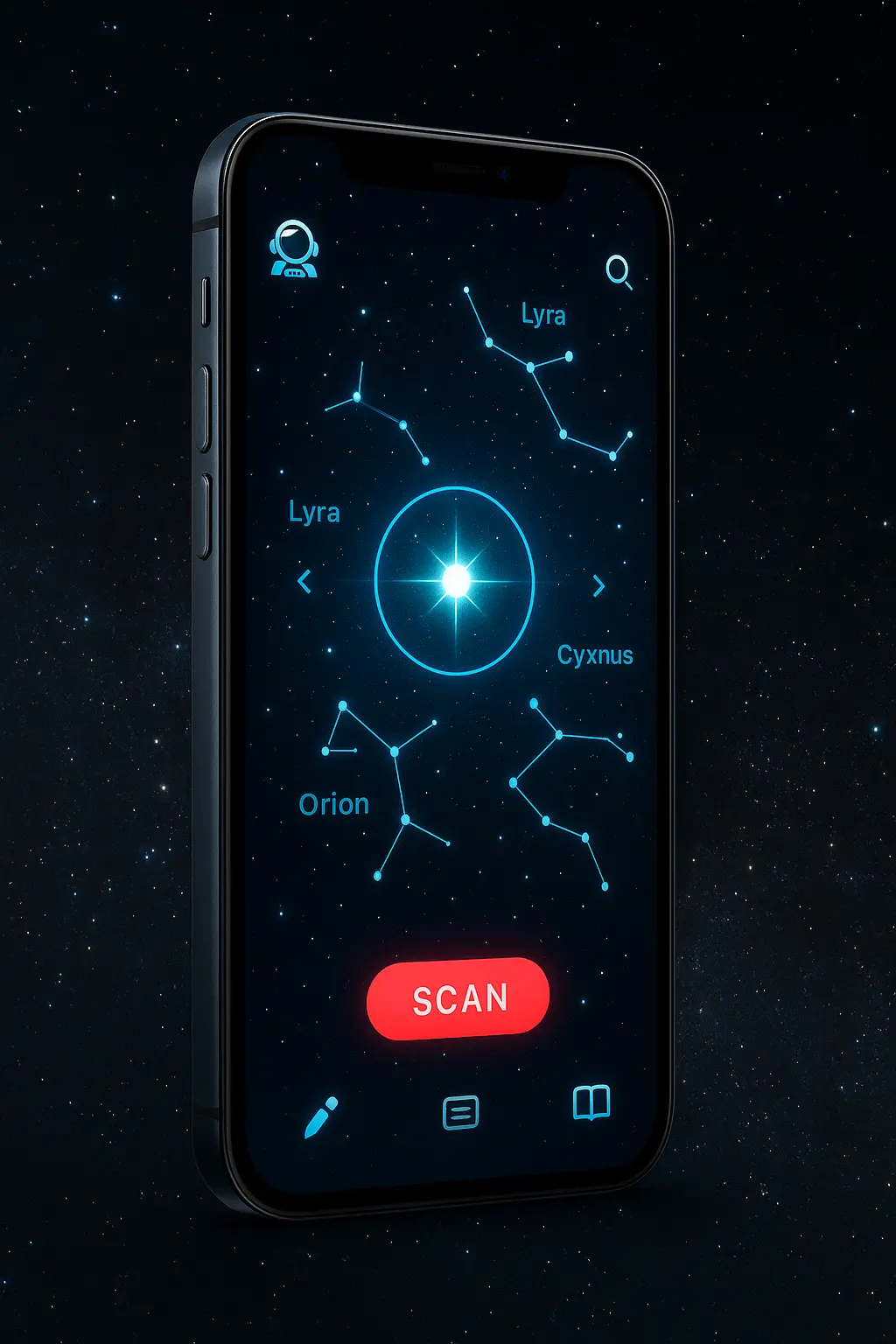 Smartphone with starry UI