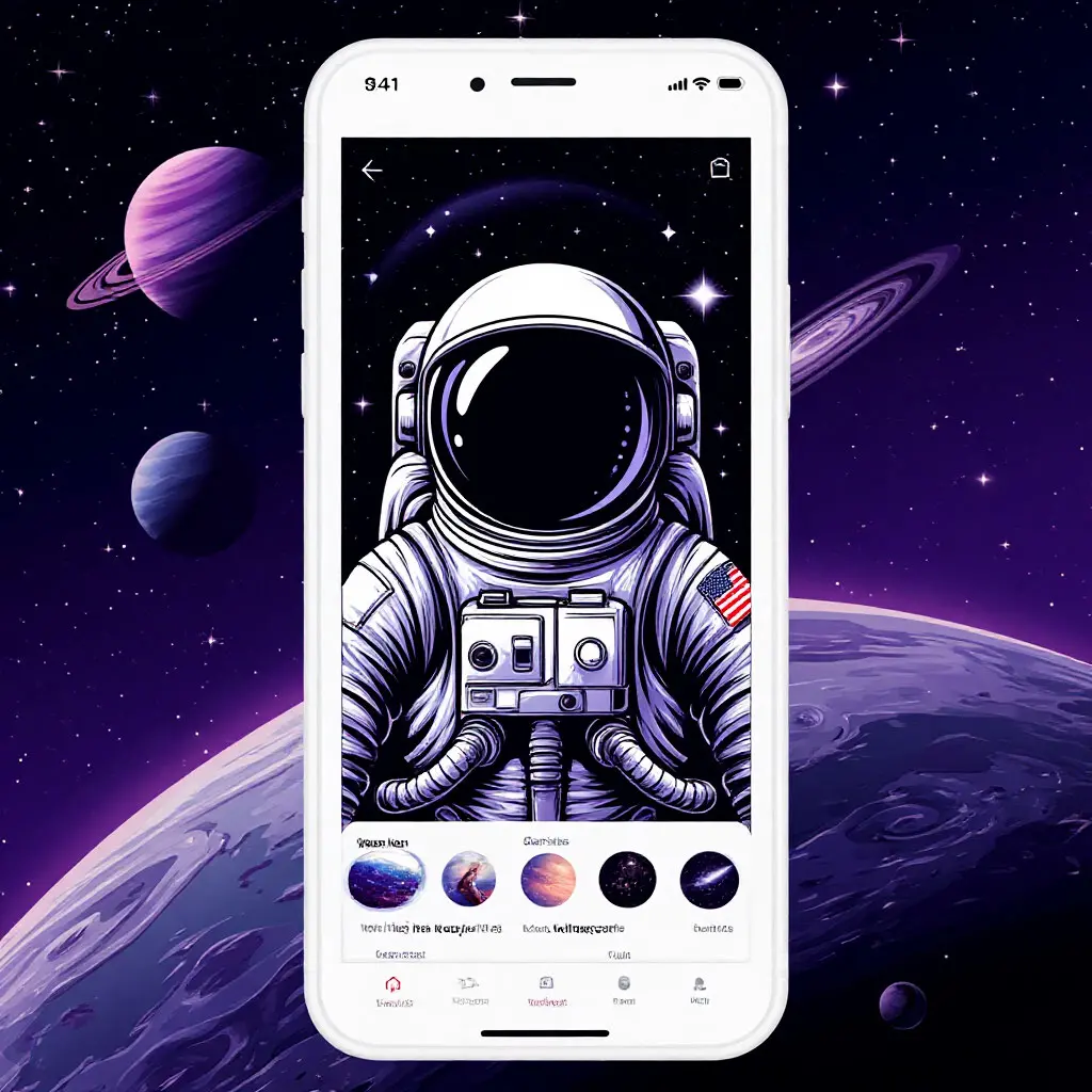 App download illustration